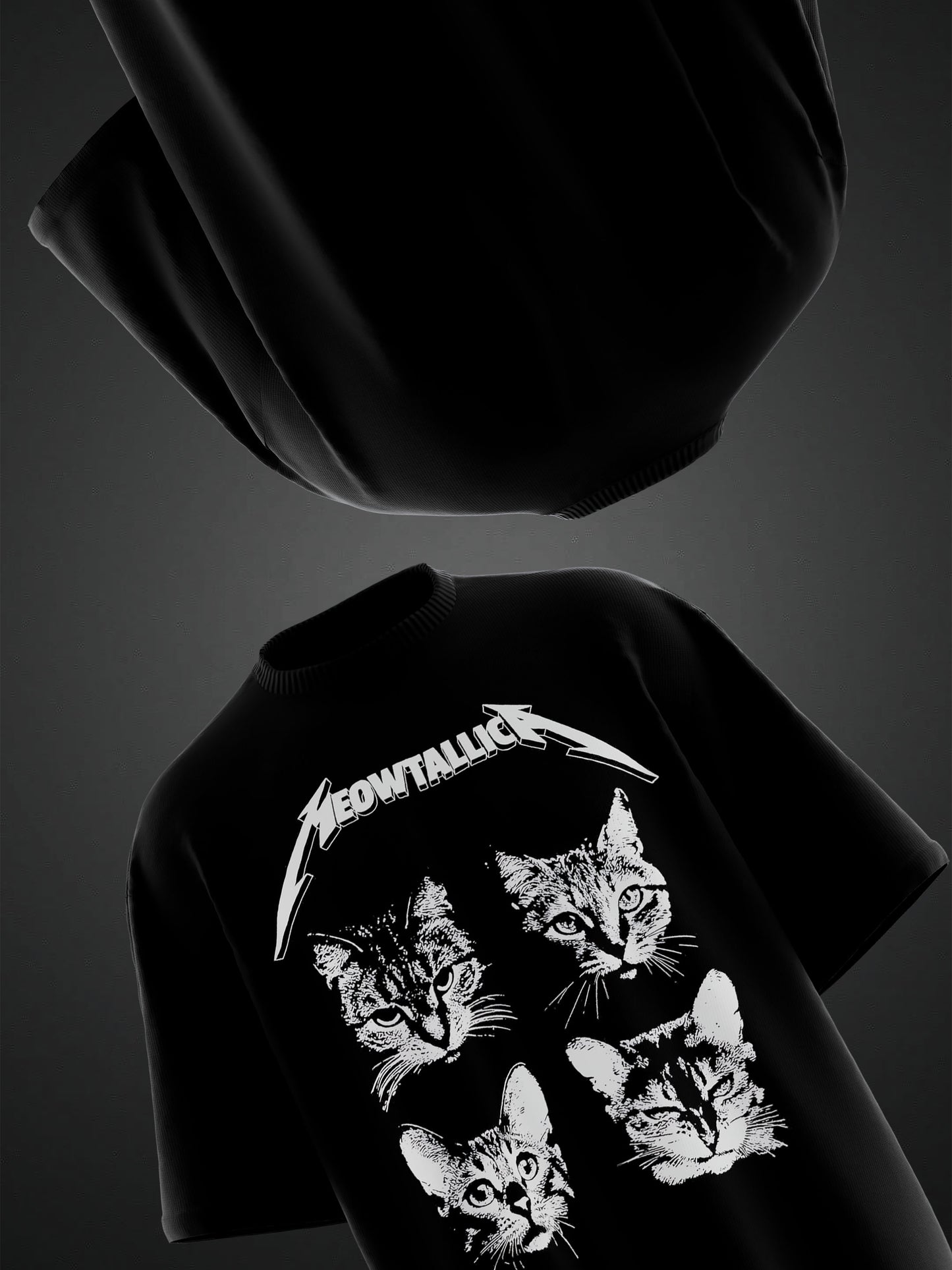 MEOWTALLICA OVERSIZED TSHIRT