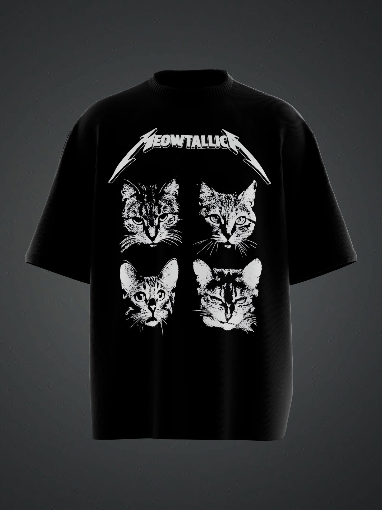 MEOWTALLICA OVERSIZED TSHIRT