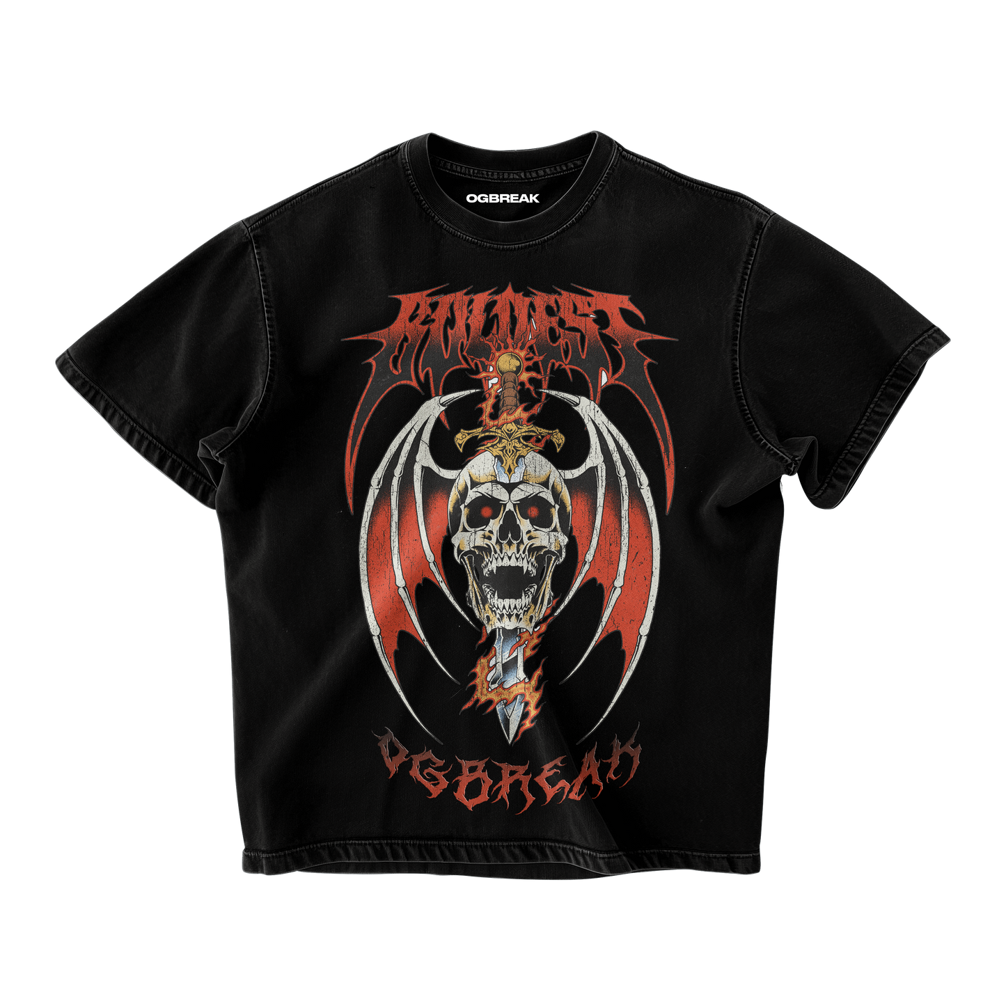 SKULL SWORD OVERSIZED TSHIRT