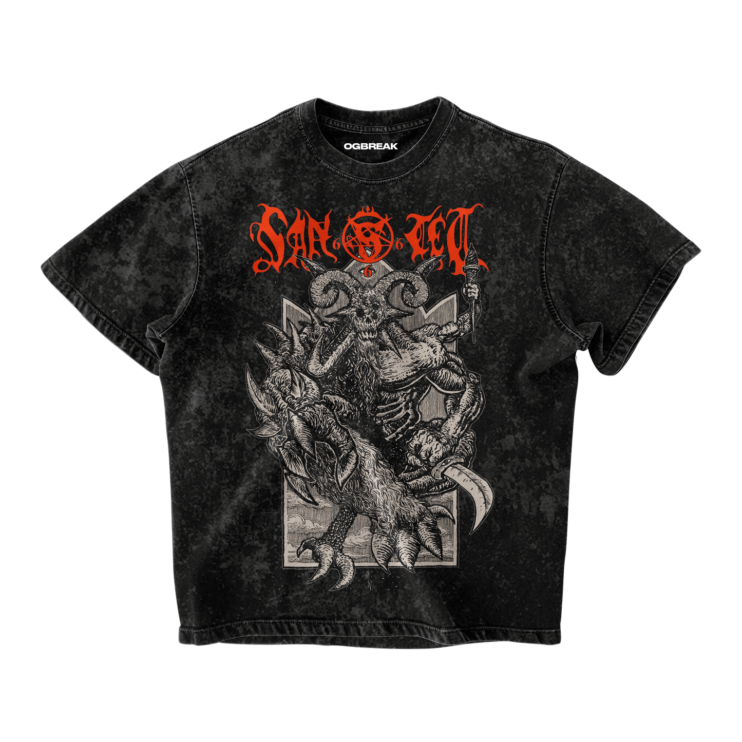 GOATLORD ACID WASH OVERSIZED T-SHIRT