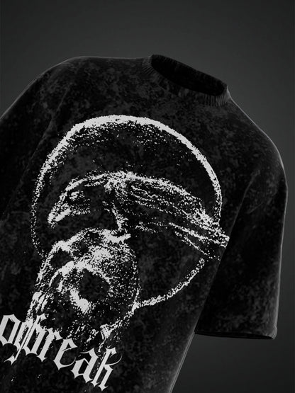 SERPENTGRAVE ACID WASH OVERSIZED T-SHIRT