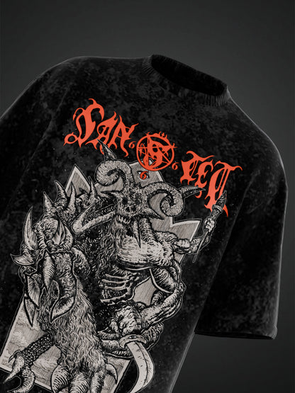GOATLORD ACID WASH OVERSIZED T-SHIRT