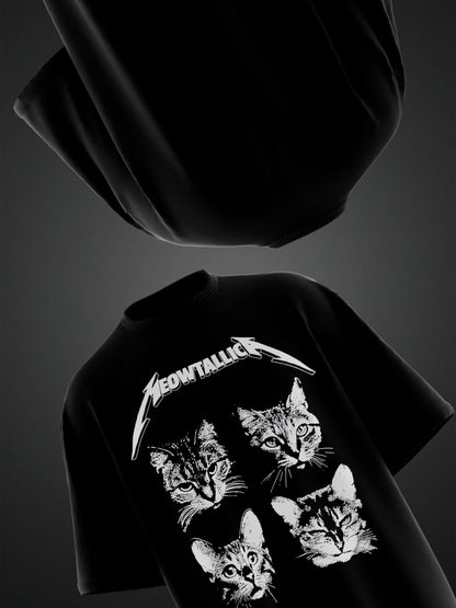 MEOWTALLICA OVERSIZED TSHIRT