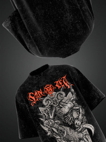 GOATLORD ACID WASH OVERSIZED T-SHIRT