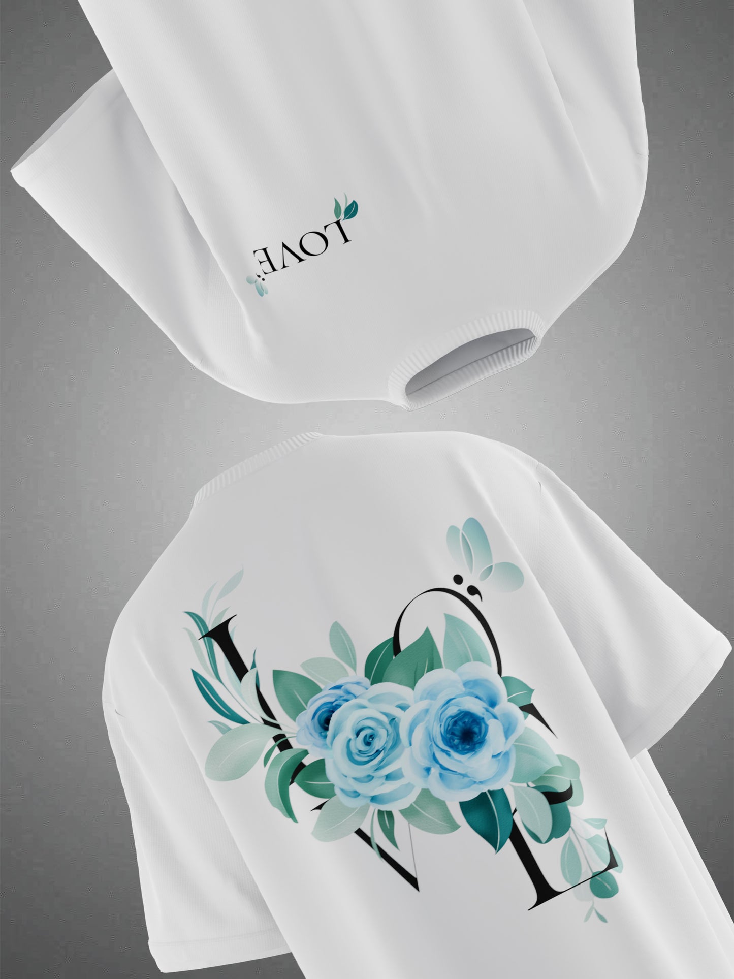 LOVE BLOSSOM WHITE OVERSIZED TSHIRT