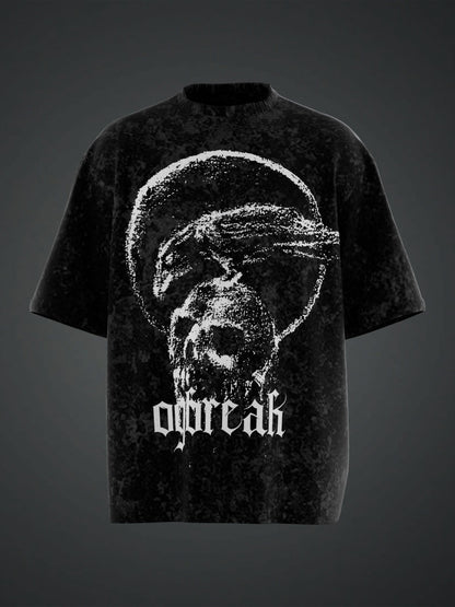 SERPENTGRAVE ACID WASH OVERSIZED T-SHIRT