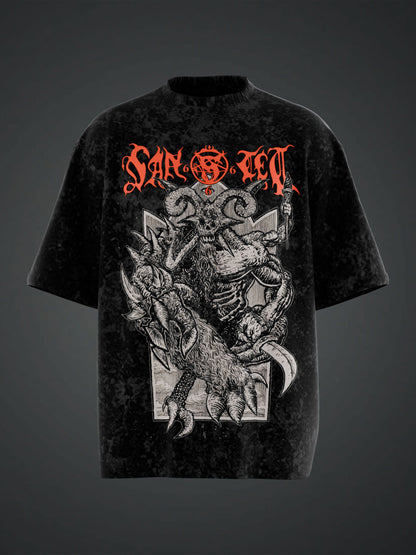 GOATLORD ACID WASH OVERSIZED T-SHIRT