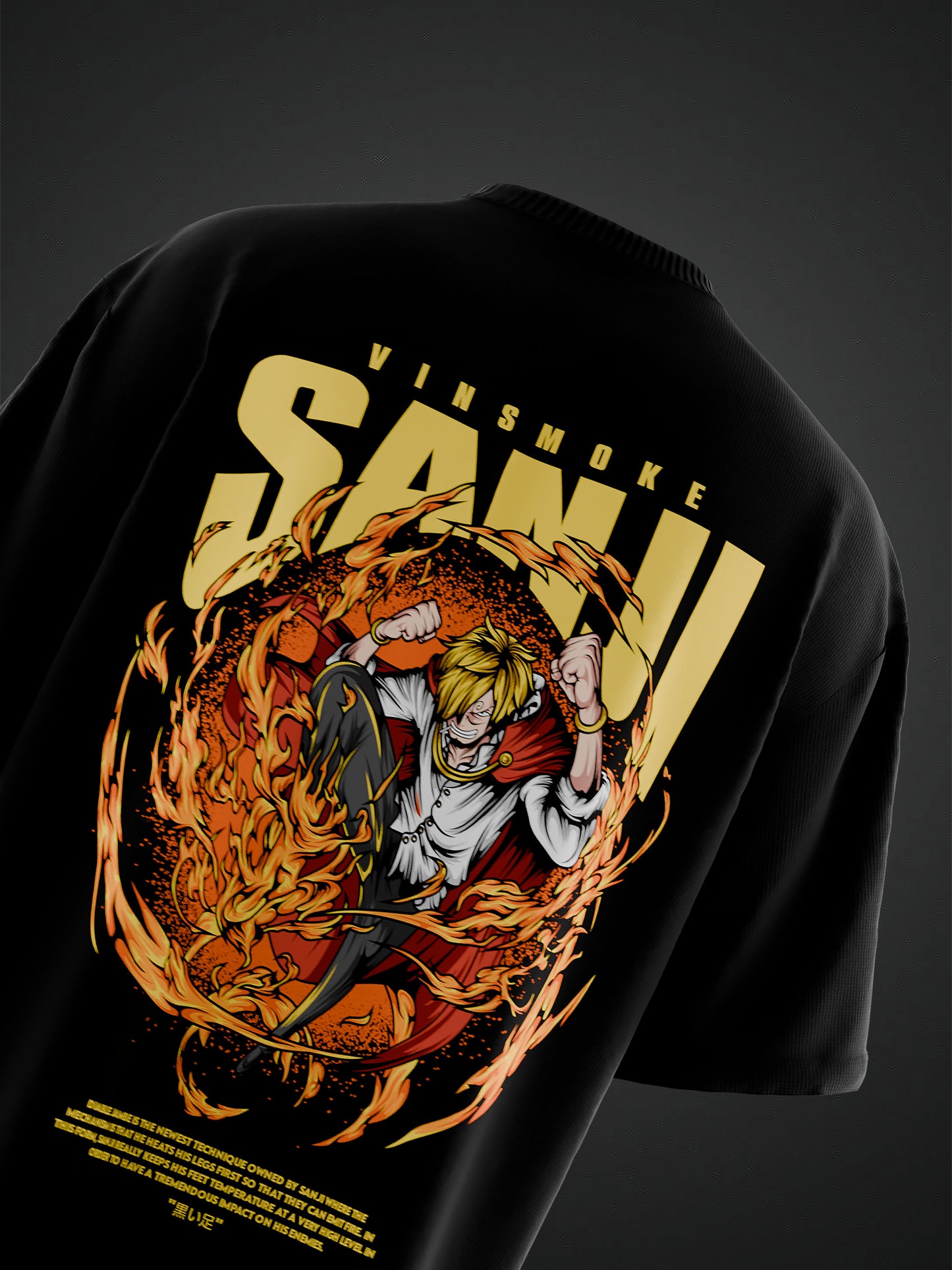 SANJI ONE PIECE OVERSIZED TSHIRT
