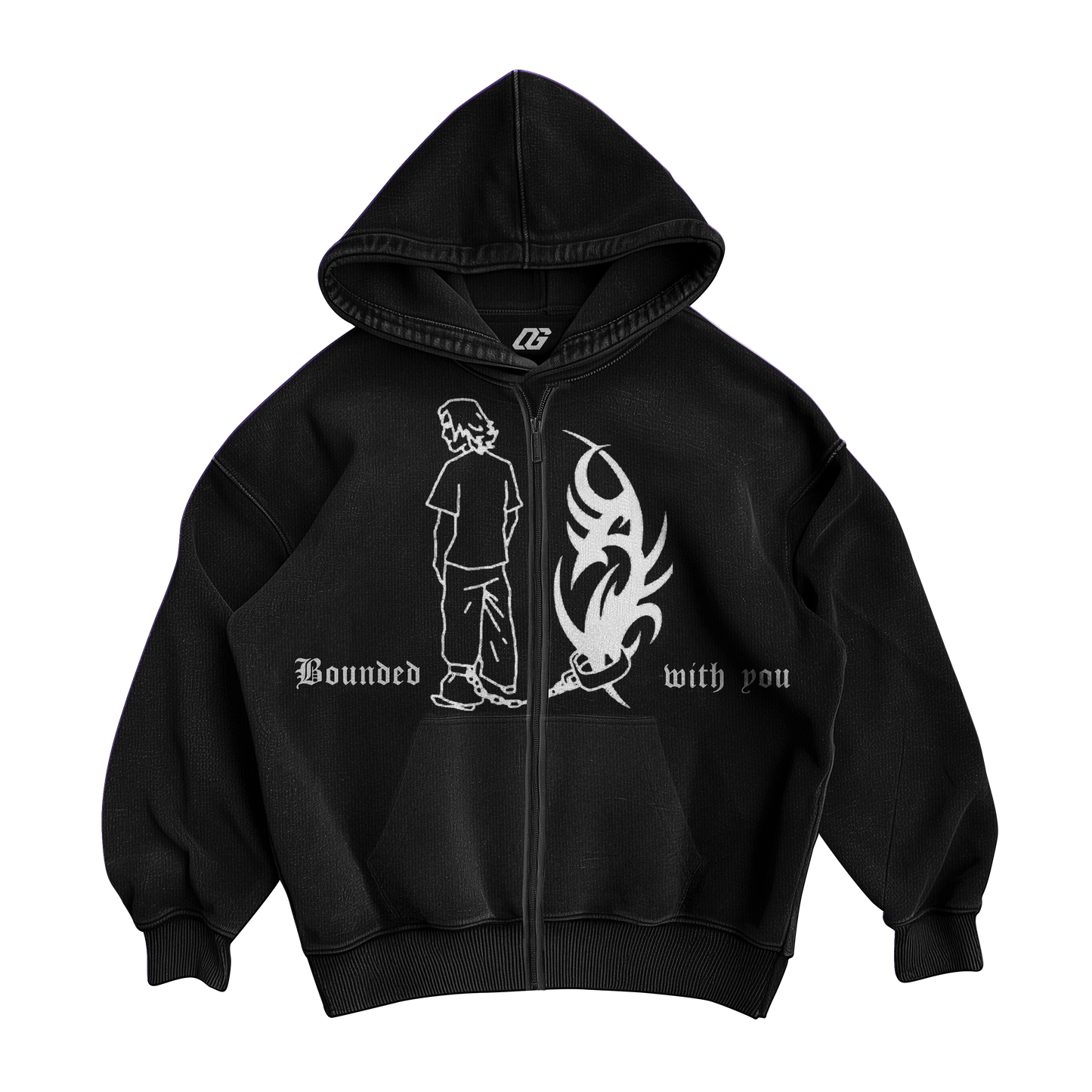 BOUNDED ZIPPER HOODIE