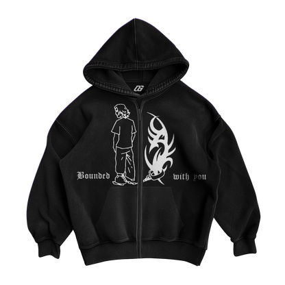 BOUNDED ZIPPER HOODIE