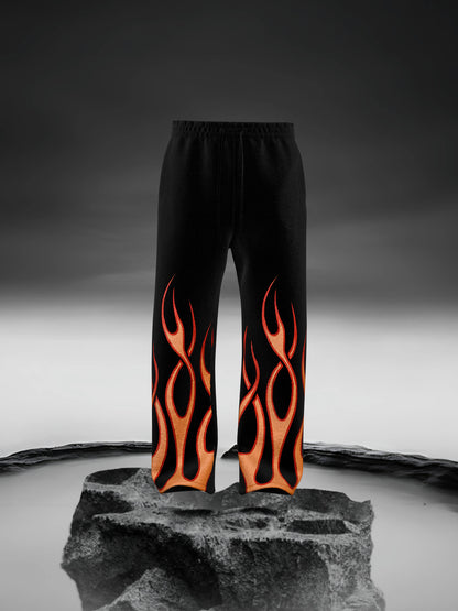 FLAMES STRAIGHT FIT SWEATPANTS