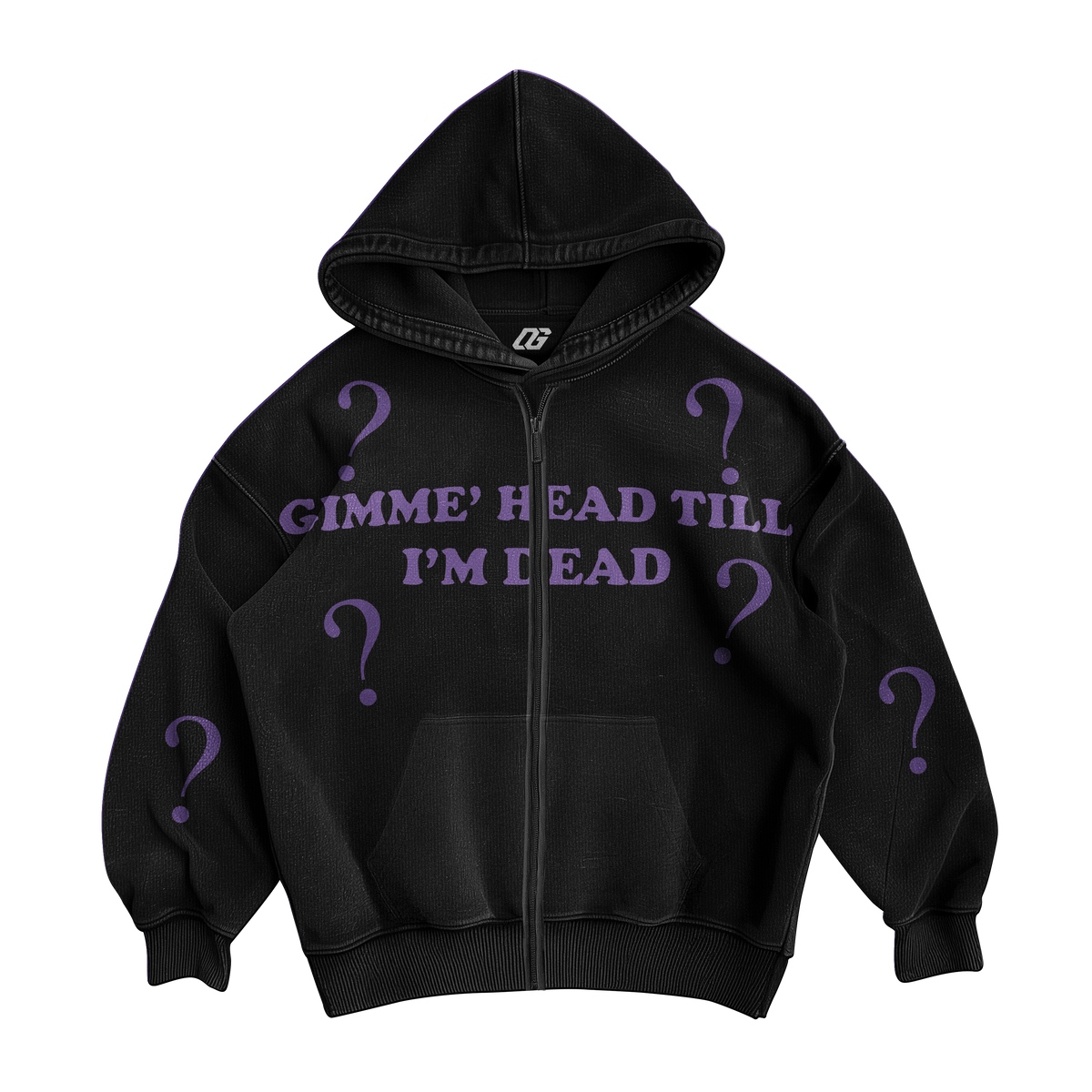 GIMME HEAD'? ZIPPER HOODIE