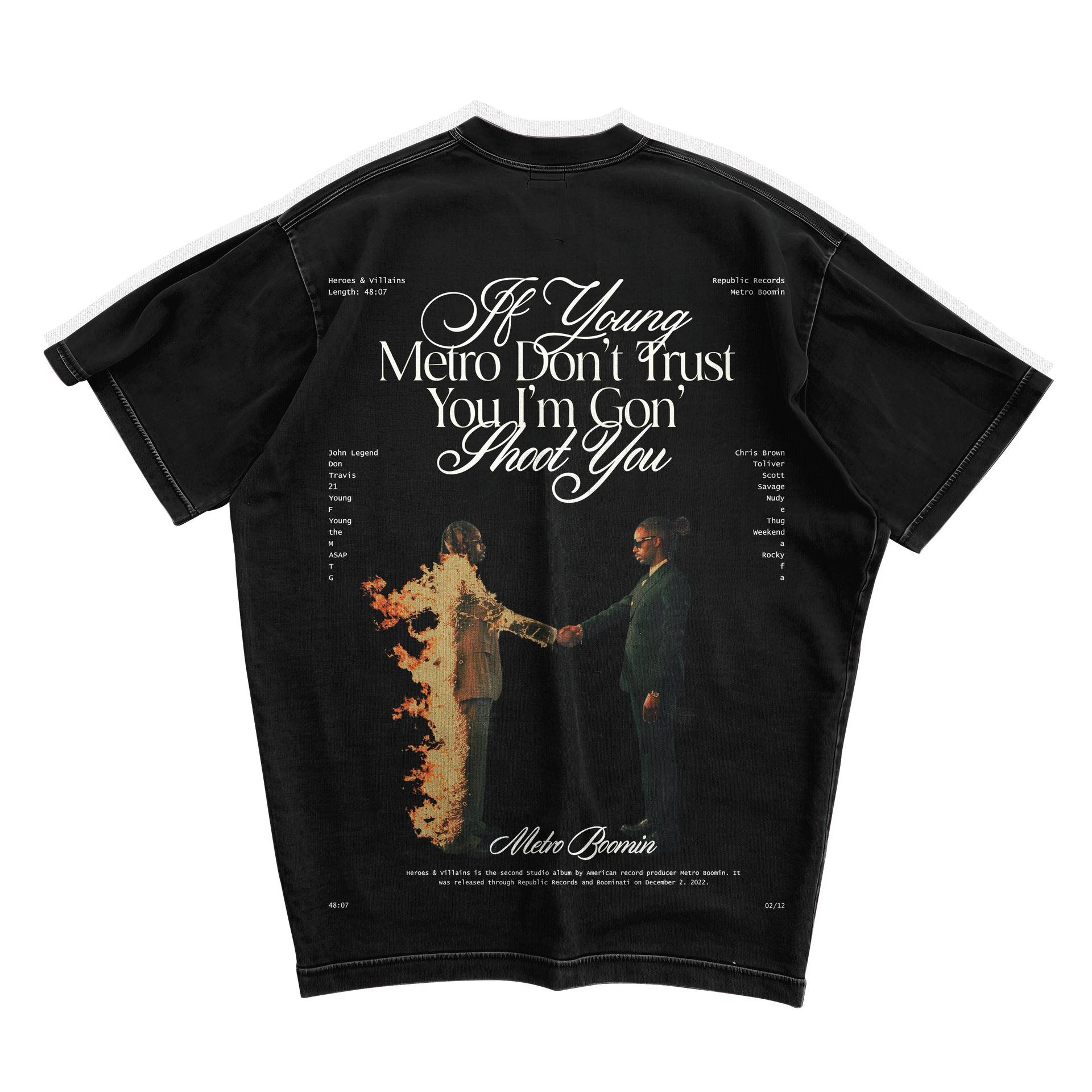 トップス METRO BOOMIN 2XL MLVINCE saint mxxxxxx METRO BOOMIN' OVERSIZED TSHIRT – OGBREAK