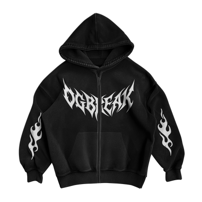OG FIRES ZIPPER HOODIE