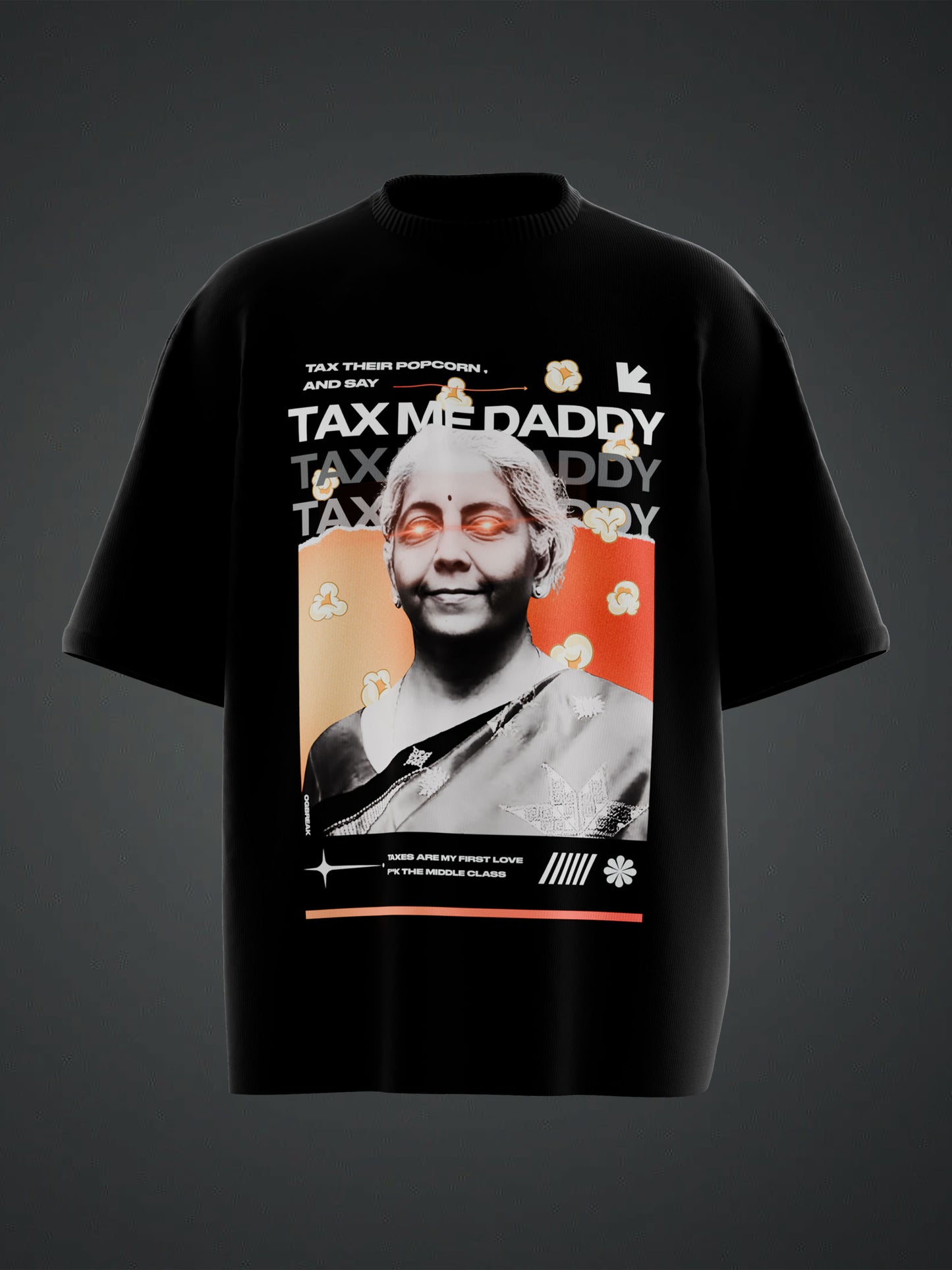 POPCORN TAX OVERSIZED TSHIRT