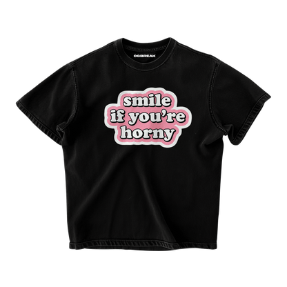 SMILE IF YOU... OVERSIZED T-SHIRT