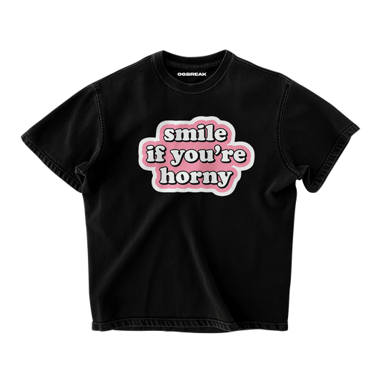 SMILE IF YOU... OVERSIZED T-SHIRT
