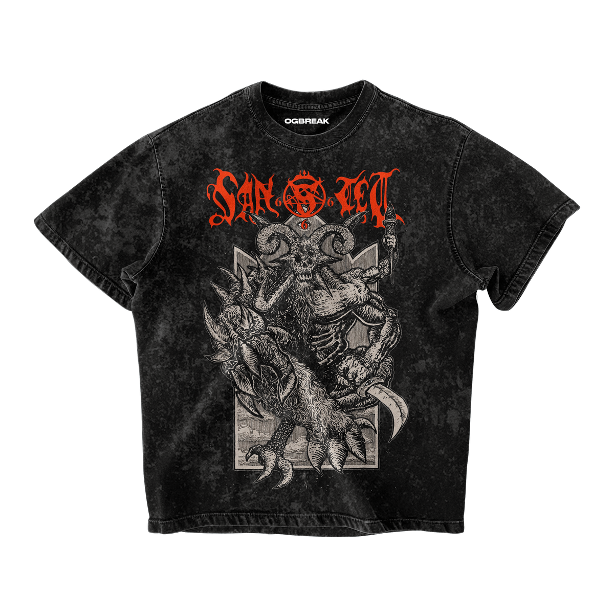 GOATLORD ACID WASH OVERSIZED T-SHIRT