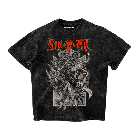 GOATLORD ACID WASH OVERSIZED T-SHIRT