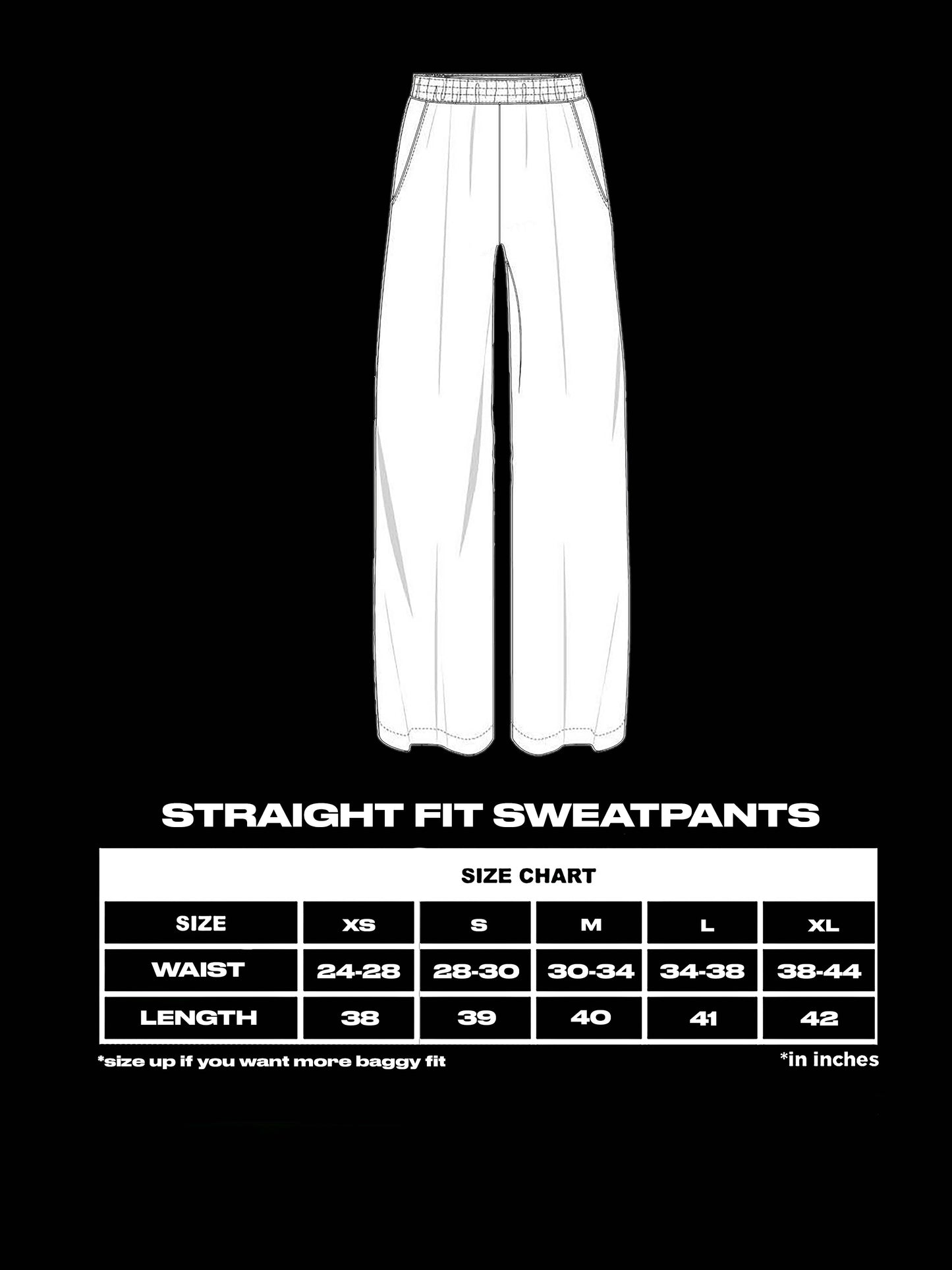 TIGER STRAIGHT FIT SWEATPANTS